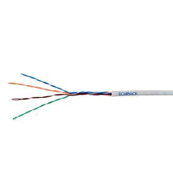 Cablu U/UTP Cat.5e, 4x2xAWG24/1, PVC, Eca, albastru/gri, cutie 305m- SCHRACK