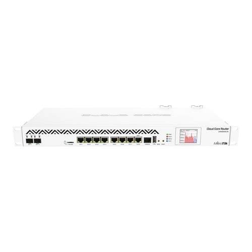 Cloud Core Router, 2 x SFP+, 8 x Gigabit, 8MB RAM, RouterOS L6, 1U - MikroTik