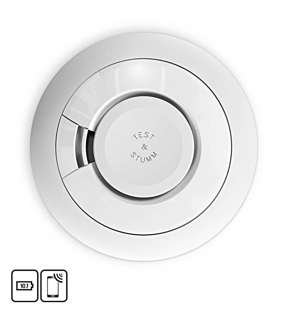 Kit 10 Detectori de fum, Stand-Alone, Autonomie 10 Ani-Schrack