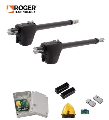 KIT AUTOMATIZARE POARTA BATANTA, ROGER TECHNOLOGY MONOS, 3M/CANAT, 230 V