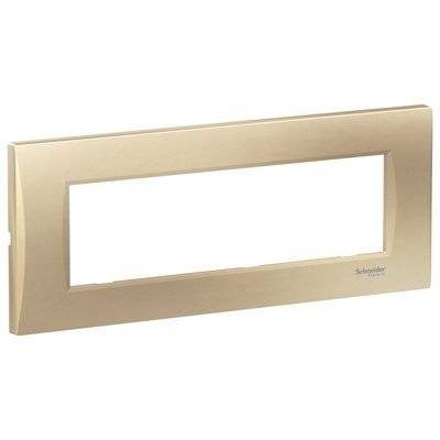 Rama curbata,7M,gri fumuriu/ bej metalic