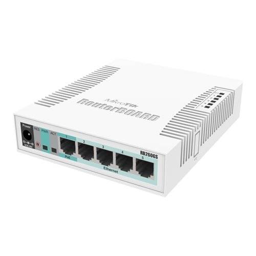 Smart Switch, 5 x Gigabit, 1 x SFP - Mikrotik