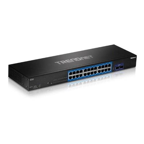 Switch 24 porturi Gigabit, 2 porturi SFP+ 10G - TRENDnet