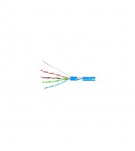Cablu F/UTP Cat.5e, 4x2xAWG24/1, PVC, Eca, albastru, cutie-SCHRACK