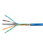 Cablu U/UTP Cat.6, 4x2xAWG24/1, PVC, Eca, albastru, cutie-SCHRACK