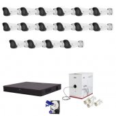 Kit Complet Supraveghere Video 16 Camere 3Mp, IR30-Uniview