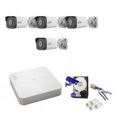 Kit Complet Supraveghere Video 4 Camere 2Mp, IR30-Uniview