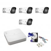 Kit Complet Supraveghere Video 4 Camere 4Mp, IR40-Uniview