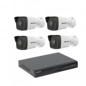 Kit Supravegere Video 4 camere IP, HIKVISION, 4MP, IR 30