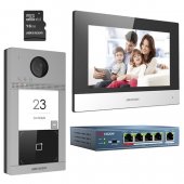 KIT videointerfon pentru o familie, Wi-Fi 2.4Ghz, monitor 7 inch - HIKVISION