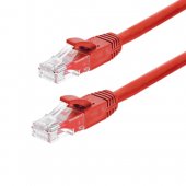 Patch cord Gigabit UTP cat6, LSZH, 0.25m, rosu - ASYTECH Networking
