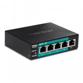 Switch 4 porturi Fast Ethernet Long Range 250m PoE+ 60W, 1 port Fast Ethernet - TRENDnet