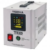 UPS 1100VA/700W runtime extins utilizeaza un acumulator (neinclus) TED UPS Expert