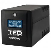 UPS 1600VA/900W LCD Line Interactive AVR 4 schuko USB Management -TED Electric